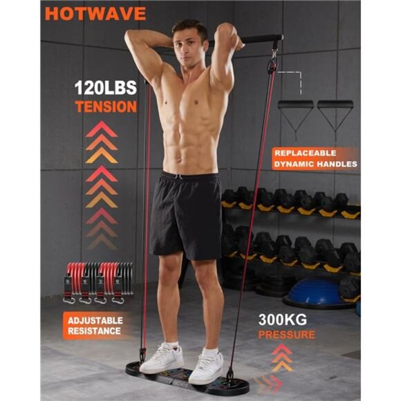 Push Up Board Fitness, Portable Foldable 20 in 1 Push Up Bar at Home Gym, Pushup - Picture 2 of 6